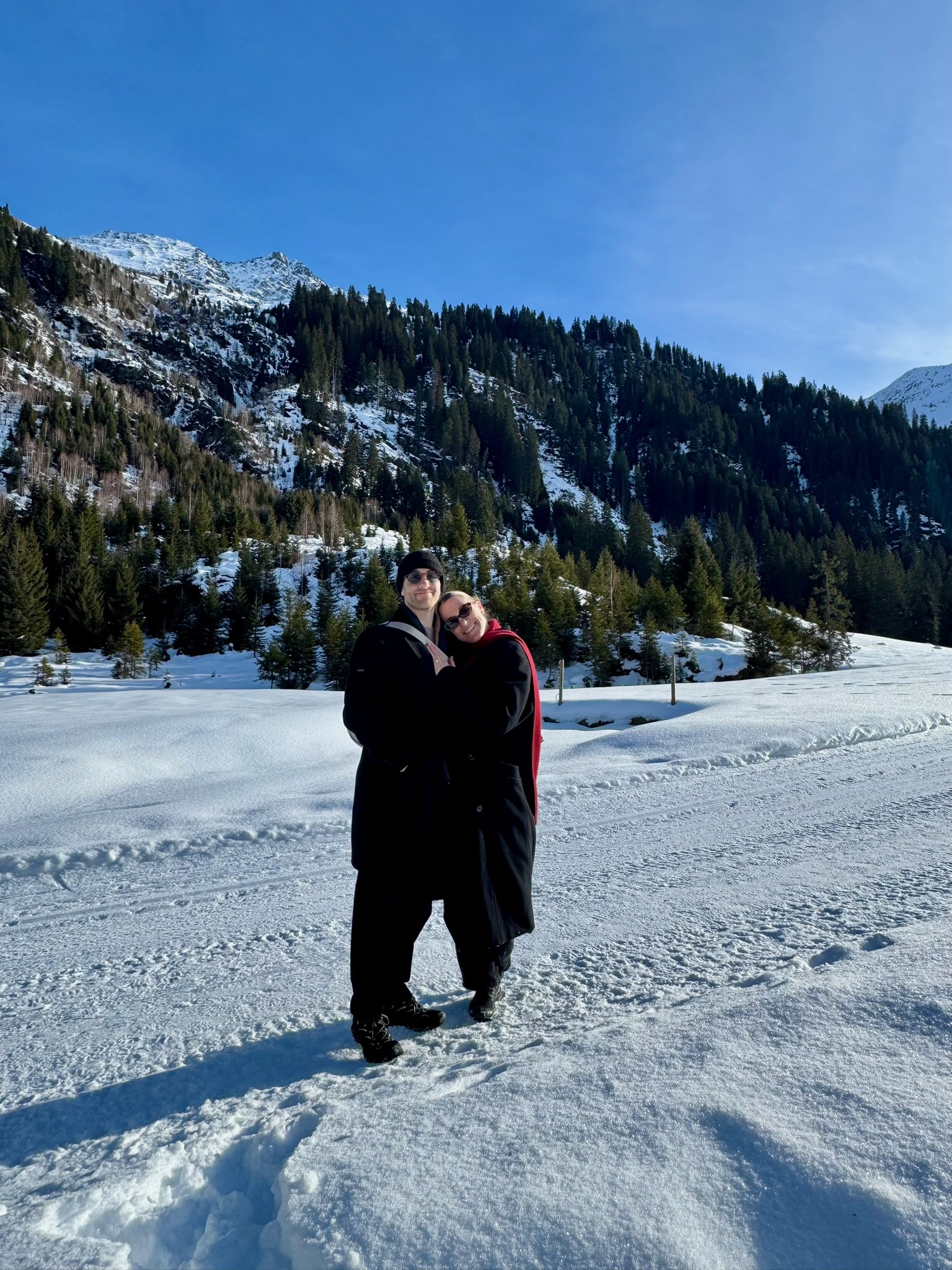 Together in the snowy mountains of St. Anton